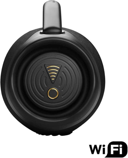 JBL Boombox 3 Wi-Fi Altavoz Bluetooth Inalámbrico, Resistente Al Agua Y Al Polvo IP67, Con Batería De Hasta 24 Horas De Duración, Negro, Enchufe EU (Tipo C)