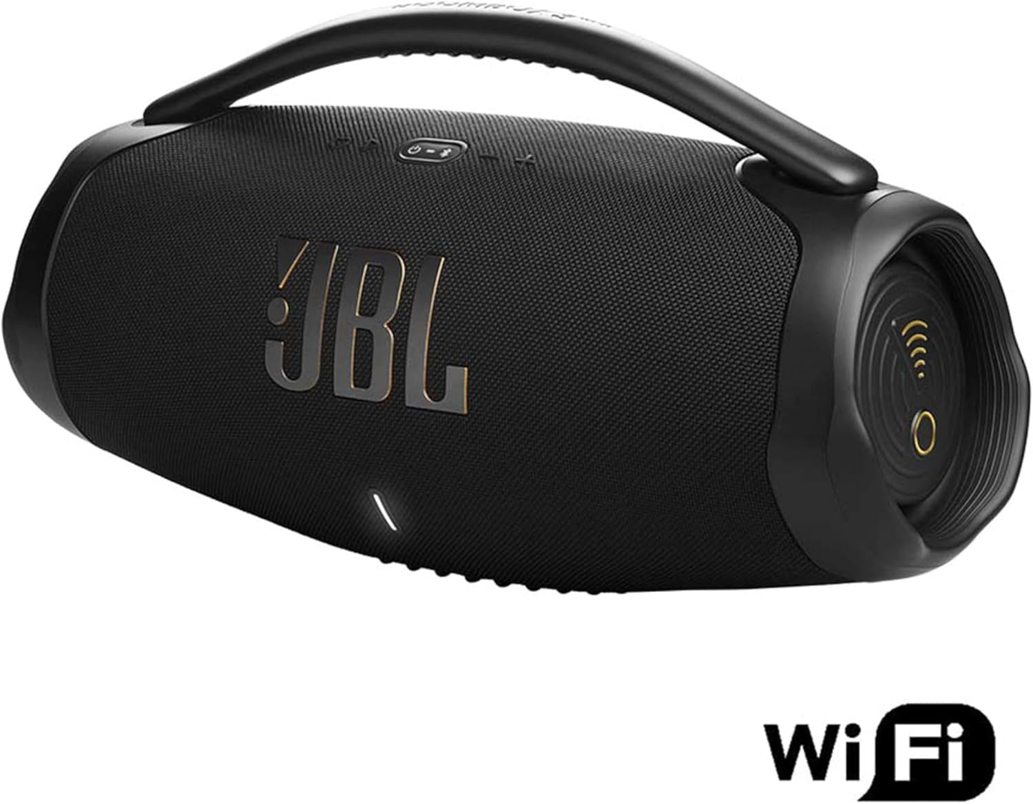 JBL Boombox 3 Wi-Fi Altavoz Bluetooth Inalámbrico, Resistente Al Agua Y Al Polvo IP67, Con Batería De Hasta 24 Horas De Duración, Negro, Enchufe EU (Tipo C)