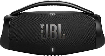 JBL Boombox 3 Wi-Fi Altavoz Bluetooth Inalámbrico, Resistente Al Agua Y Al Polvo IP67, Con Batería De Hasta 24 Horas De Duración, Negro, Enchufe EU (Tipo C)